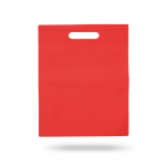 Non-Woven-Tasche in verschiedenen Farben mit Griff, 80 g/m2 farbe rot