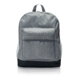 Laptop-Rucksack aus Polyester mit farbigem Boden, 13” farbe schwarz