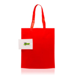 Faltbare Non-Woven-Tasche mit Platz für viele Dinge, 80 g/m2 farbe rot