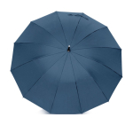 Eleganter automatischer Pongee-Regenschirm mit 12 Paneelen, Ø 105 farbe marineblau