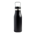 Thermoflasche mit Fach am Deckel und Tragegriff, 510 ml farbe schwarz