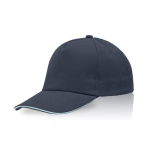 Cap aus gekämmter Baumwolle mit farbigem Schirmdetail, 255 g/m² farbe marineblau