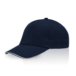 Cap aus Baumwoll-Twill mit verstellbarem Metallverschluss, 160 g/m² farbe marineblau