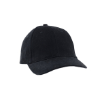 Basecap aus Baumwolle mit Metallschnallenverschluss, 255 g/m² farbe schwarz