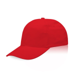 Basecap aus Baumwolle mit Metallschnallenverschluss, 255 g/m² farbe rot