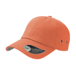 Baseballkappe aus Twill-Baumwolle mit Metallösen, 250 g/m2 farbe orange