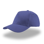 Kinder-Baseballcap aus Baumwolle mit 5 Paneelen und Klettverschluss farbe köngisblau