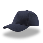 Kinder-Baseballcap aus Baumwolle mit 5 Paneelen und Klettverschluss farbe marineblau