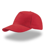 Cap aus gebürstetem Baumwoll-Twill mit hinterem Schnallenverschluss farbe rot