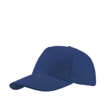 Cap aus gebürstetem Baumwoll-Twill mit hinterem Schnallenverschluss farbe köngisblau