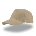 Cap aus gebürstetem Baumwoll-Twill mit hinterem Schnallenverschluss farbe khaki