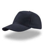 Cap aus gebürstetem Baumwoll-Twill mit hinterem Schnallenverschluss farbe marineblau