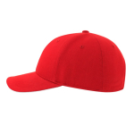 Baseballcap aus recycelter biologischer Baumwolle farbe rot