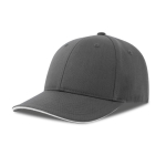 Baseballcap aus recycelter biologischer Baumwolle farbe anthrazit