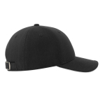 Baseballcap aus recycelter biologischer Baumwolle farbe weiß/schwarz