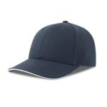 Baseballcap aus recycelter biologischer Baumwolle farbe weiß/blau