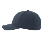 Baseballcap aus recycelter biologischer Baumwolle farbe weiß/blau