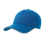 Cap aus Polyester mit reflektierendem Schirm und Verschluss, 200 g/m2 farbe köngisblau