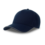 Cap aus Polyester mit reflektierendem Schirm und Verschluss, 200 g/m2 farbe marineblau