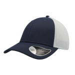 Zweifarbige 6-Paneel-Cap aus Nylon und Mesh im Sportstil farbe marineblau