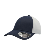 Zweifarbige 6-Paneel-Cap aus Nylon und Mesh im Sportstil farbe marineblau