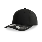 Basecap aus recyceltem Polyester mit Klettverschluss, 255 g/m2 farbe schwarz