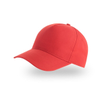 Baseballkappe für Kinder aus recyceltem Polyester, 220 g/m2 farbe rot