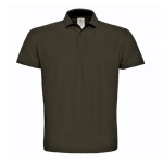 Herren-Poloshirt aus Piqué-Baumwolle mit 2 Knöpfen, 180 g/m2, B&C farbe braun