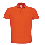 Herren-Poloshirt aus Piqué-Baumwolle mit 2 Knöpfen, 180 g/m2, B&C farbe orange