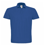 Herren-Poloshirt aus Piqué-Baumwolle mit 2 Knöpfen, 180 g/m2, B&C farbe köngisblau