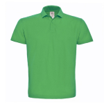 Herren-Poloshirt aus Piqué-Baumwolle mit 2 Knöpfen, 180 g/m2, B&C farbe hellgrün