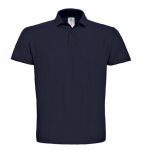 Herren-Poloshirt aus Piqué-Baumwolle mit 2 Knöpfen, 180 g/m2, B&C farbe marineblau