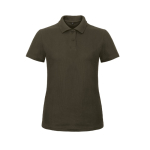 Kurzärmliges Damen-Poloshirt aus Piqué-Baumwolle, 180 g/m2, B&C farbe braun