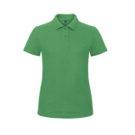 Kurzärmliges Damen-Poloshirt aus Piqué-Baumwolle, 180 g/m2, B&C farbe grün