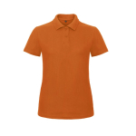 Kurzärmliges Damen-Poloshirt aus Piqué-Baumwolle, 180 g/m2, B&C farbe orange