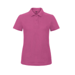 Kurzärmliges Damen-Poloshirt aus Piqué-Baumwolle, 180 g/m2, B&C farbe rosa