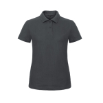 Kurzärmliges Damen-Poloshirt aus Piqué-Baumwolle, 180 g/m2, B&C farbe anthrazit