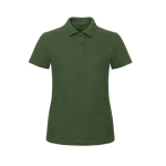 Kurzärmliges Damen-Poloshirt aus Piqué-Baumwolle, 180 g/m2, B&C farbe dunkelgrün