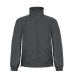 Wind- und wasserdichte Herrenjacke aus Polyester, B&C farbe dunkelgrau