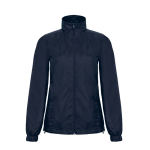 Wasserdichte und winddichte Polyesterjacke für Damen von B&C farbe marineblau