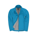 Damen-Softshelljacke aus Polyester-Stretch, 300 g/m2, B&C farbe lagunenblau