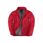 Wasserfeste und winddichte Polyesterjacke für Herren, B&C farbe rot