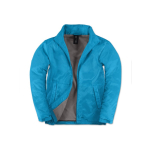 Wasserfeste und winddichte Polyesterjacke für Herren, B&C farbe lagunenblau