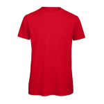 Kurzarm-T-Shirt für Herren aus Bio-Baumwolle, 140 g/m2, B&C farbe rot