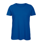 Damen-T-Shirt aus Bio-Baumwolle mit kurzen Ärmeln, 140 g/m2, B&C farbe köngisblau