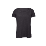 Damen-T-Shirt aus Polyester und Baumwolle, 130 g/m2, B&C farbe grau mamoriert