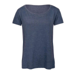 Damen-T-Shirt aus Polyester und Baumwolle, 130 g/m2, B&C farbe dunkelblau