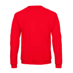 Rundhals-Sweatshirt u.a. aus Baumwolle, 270 g/m2, B&C farbe rot