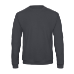 Rundhals-Sweatshirt u.a. aus Baumwolle, 270 g/m2, B&C farbe anthrazit