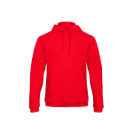 Herren-Kapuzensweatshirt mit Kängurutasche, 270 g/m2, B&C farbe rot